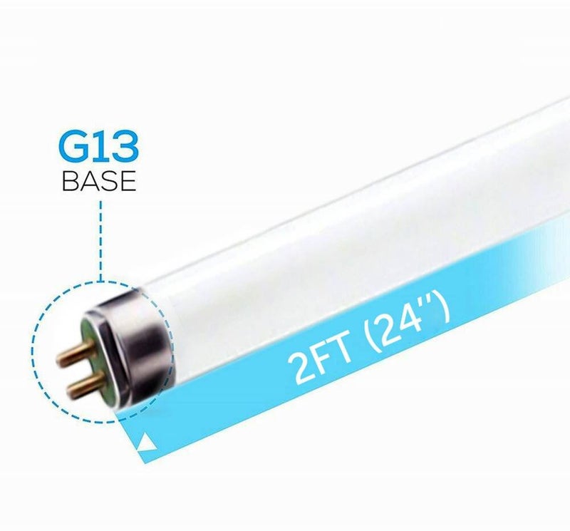 Circle (6 Pack F17T8/865 17W 24 Inch T8 Fluorescent Tube Light Bulb, 6500K Daylight White, Medium Bi-Pin (G13) Base, 17 Watt T8 Light Bulbs - Image 2